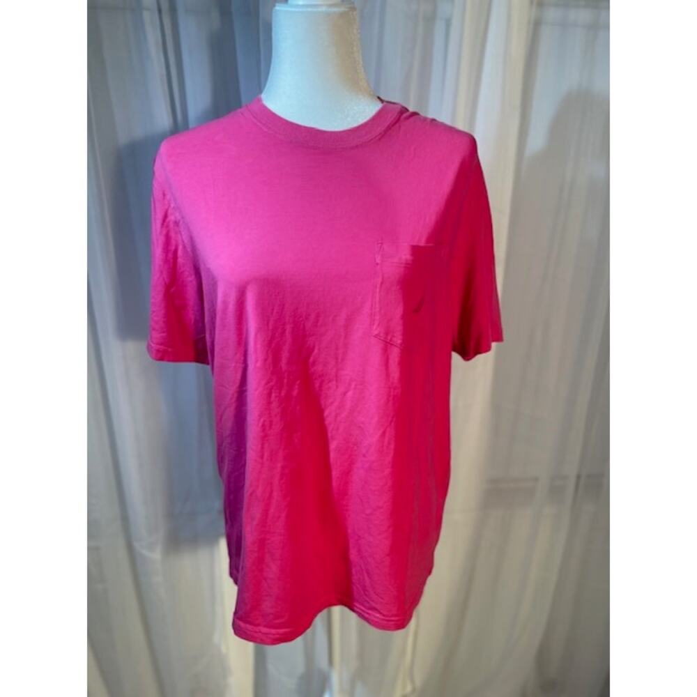 Nautica Women's Size Small Crew Neck T-Shirt 100% Cotton Fuschia Pink‎ NWOT